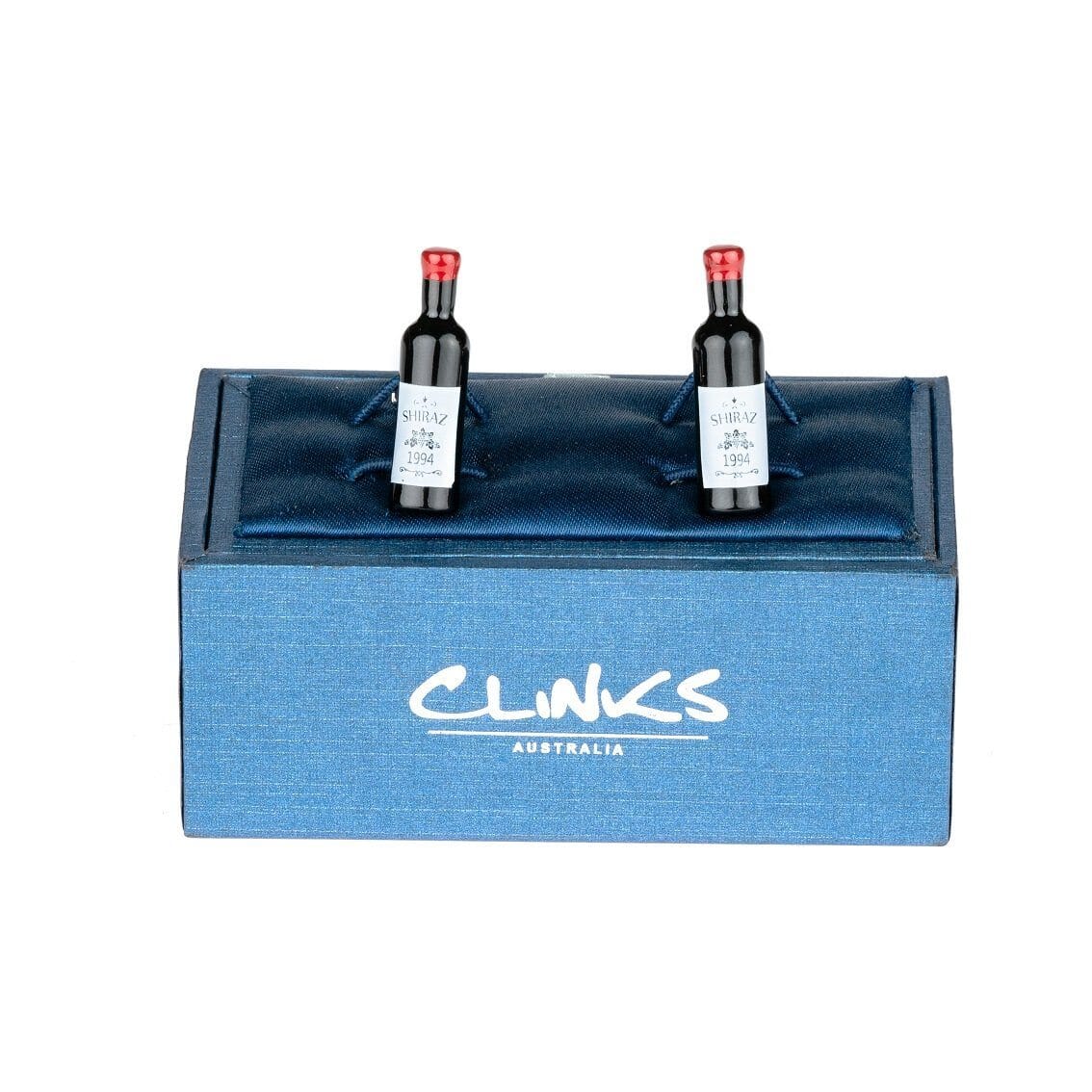 Shiraz Red Wine Bottle Cufflinks Novelty Cufflinks Clinks Australia