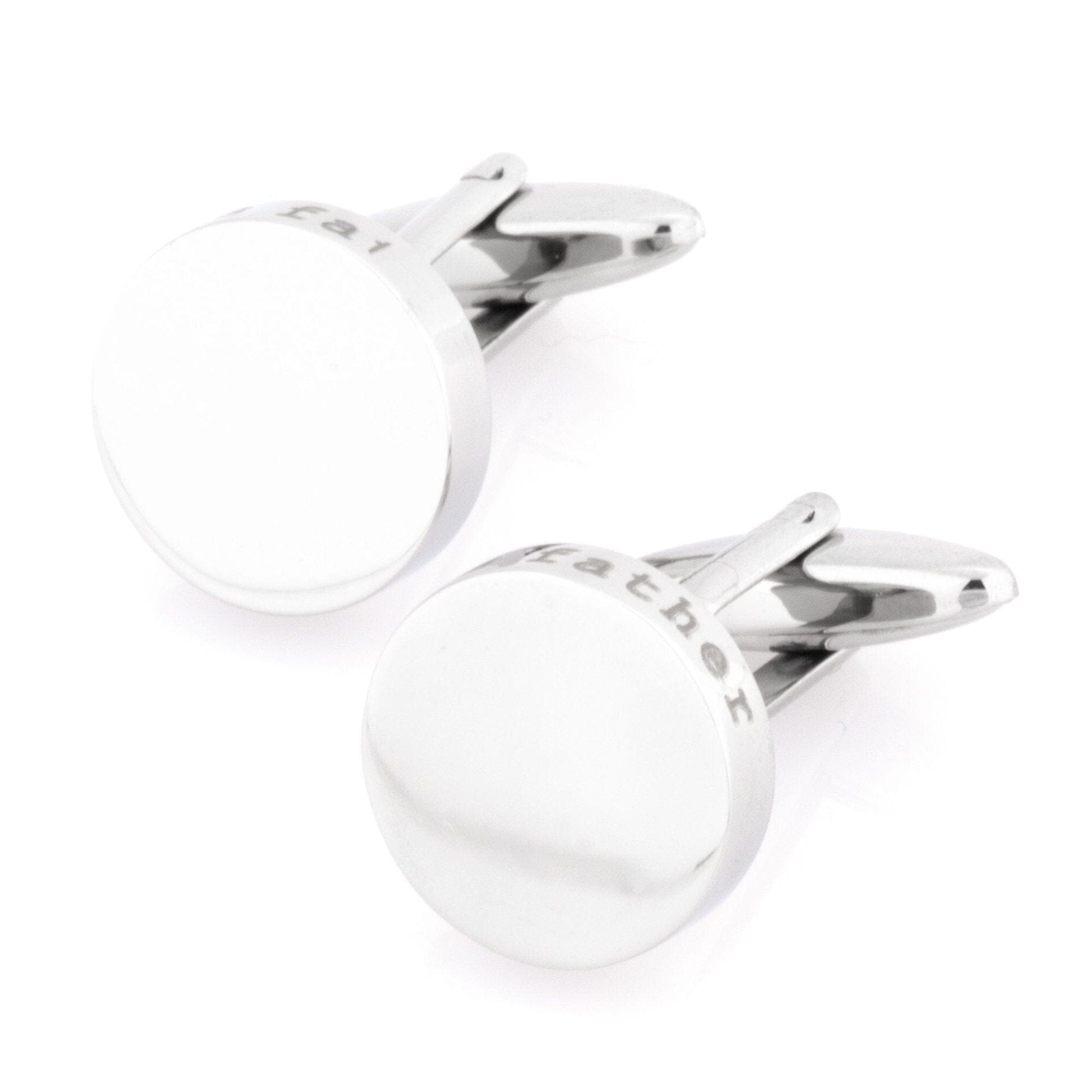 Grooms Father Laser Etched Round Engravable Wedding Cufflinks Wedding Cufflinks Clinks Australia Grooms Father Laser Etched Round Engravable Cufflinks 