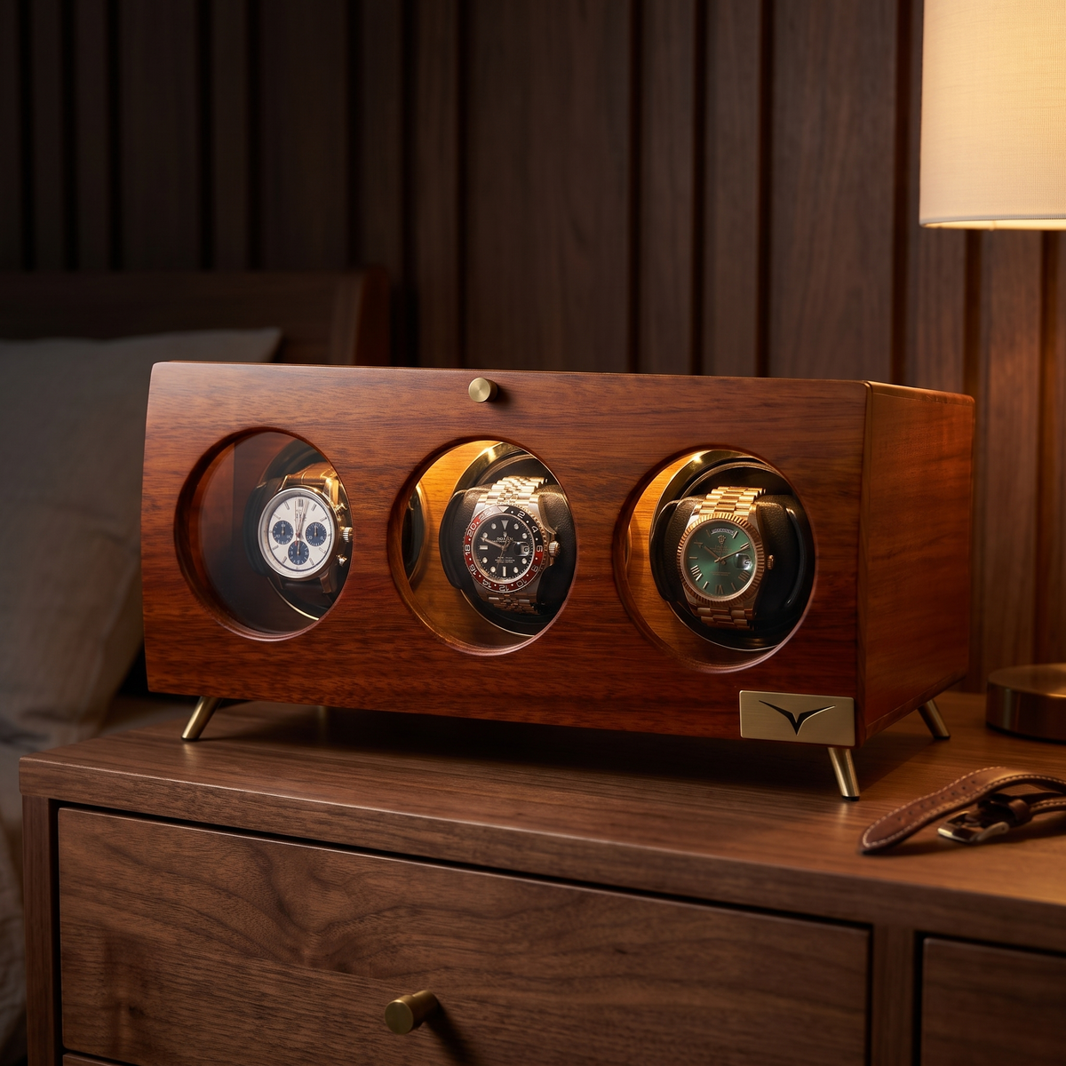 Darwin Watch Winder for 3 Watches — lifestyle shot