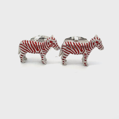 Red Zebra Cuffllinks