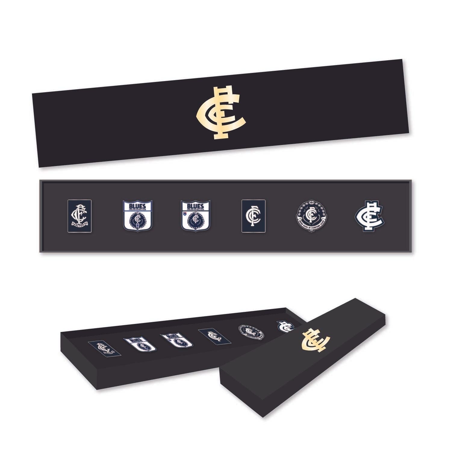 Carlton Blues AFL Pin Set Lapel Pin Clinks 